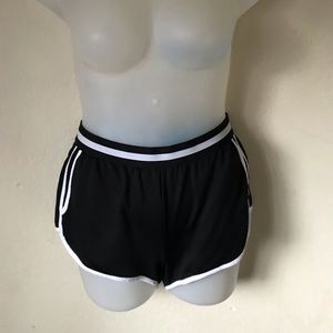 Black and white lined shorts
